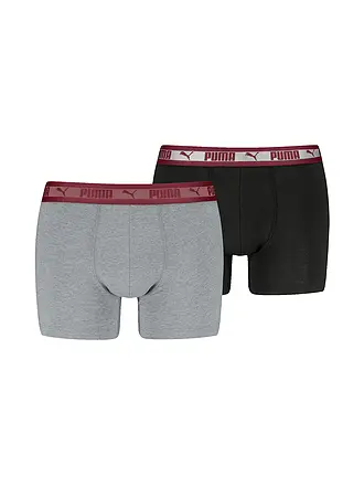PUMA | Boxer da uomo con elastico in vita cromatico, confezione da 2 |
